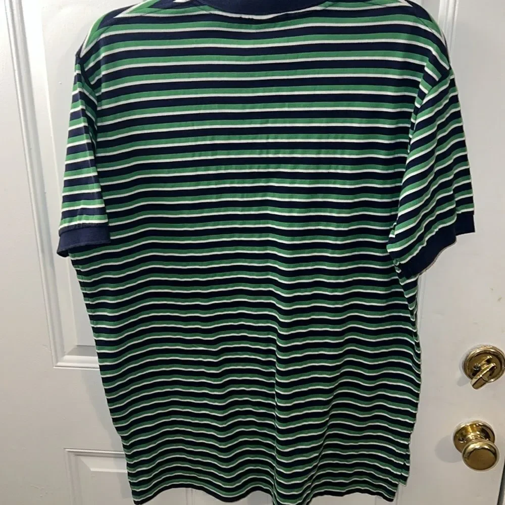 Polo Ralph Lauren shirt blue green white orange